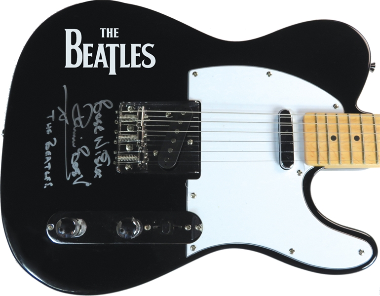 The Beatles: Pete Best Signed Stadium Electric Guitar (Beckett/BAS COA & JSA COA)