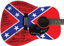 Lynyrd Skynyrd Group Signed Eleca Acoustic Guitar by 5 Members (JSA LOA)