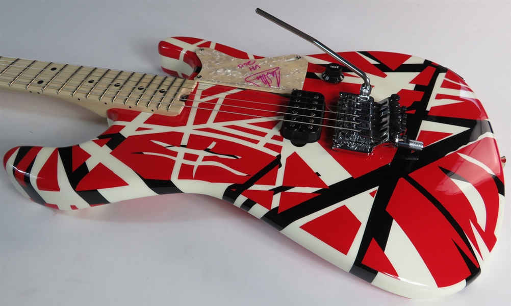 Eddie Van Halen Signed EVH/Fender Frankenstein Style Electric Guitar (Beckett/BAS LOA & JSA LOA)