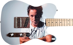 Bruce Springsteen Autographed Custom Photo Graphics Guitar (ACOA)