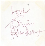 Jimi Hendrix ULTRA RARE Signed Color Concert Photograph (Tracks UK)(Epperson/REAL LOA)