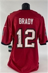 Tom Brady Signed Tampa Bay Buccaneers Red Alternate Nike Authentic On Field Jersey (Bucs COA & Beckett/BAS LOA)