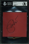Eric Clapton Signed 5" x 5" Cut with MINT 9 Autograph! (Beckett/BAS Encapsulated)
