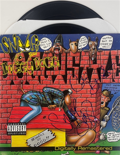 Snoop Dogg Signed "Doggystyle" Album Cover with RARE Calvis Broadus & Snoop Dogg Dual Autographs! (Beckett/BAS)