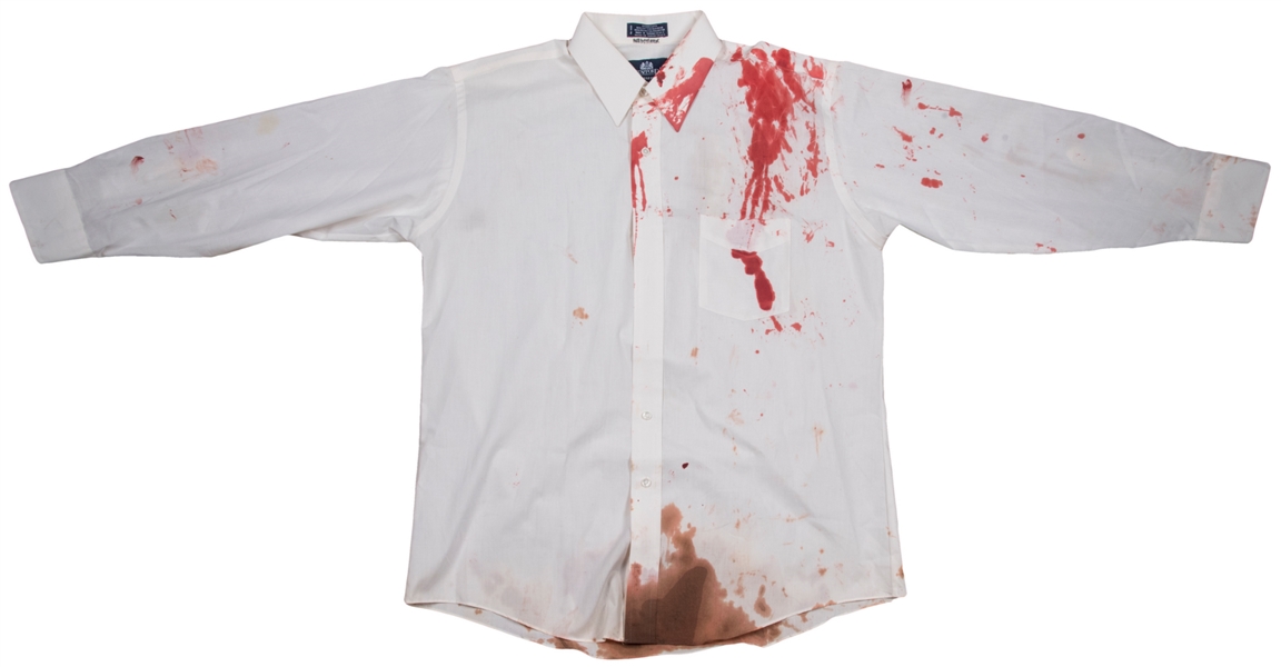 Tupac Shakur Amazing Screen Worn PHOTOMATCHED Dress Shirt from Gang Related for Movie Death Scene - Filmed Weeks Before Actual Death! (Resolution Photomatching)