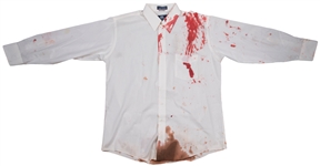 Tupac Shakur Amazing Screen Worn PHOTOMATCHED Dress Shirt from Gang Related for Movie Death Scene - Filmed Weeks Before Actual Death! (Resolution Photomatching)