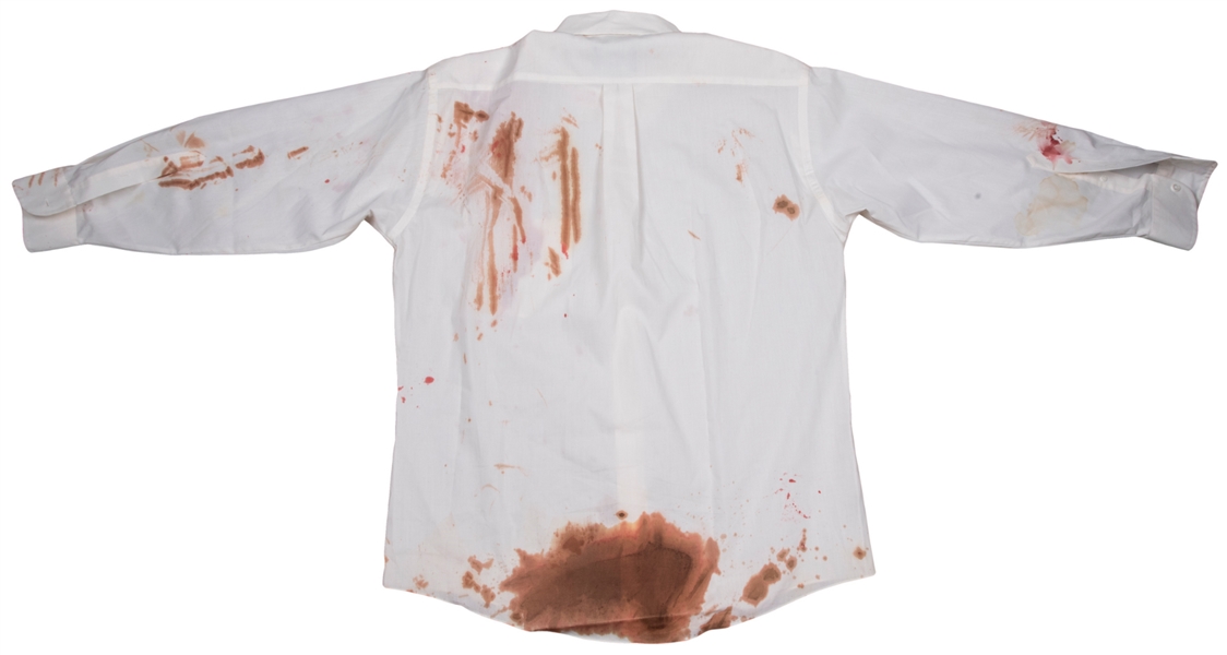 Tupac Shakur Amazing Screen Worn PHOTOMATCHED Dress Shirt from Gang Related for Movie Death Scene - Filmed Weeks Before Actual Death! (Resolution Photomatching)