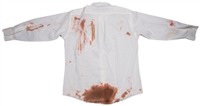 Tupac Shakur Amazing Screen Worn PHOTOMATCHED Dress Shirt from Gang Related for Movie Death Scene - Filmed Weeks Before Actual Death! (Resolution Photomatching)