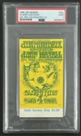 Original 1968 Jimi Hendrix Concert Ticket @ Fillmore Auditorium (PSA/DNA Encapsulated)