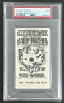Original 1968 Jimi Hendrix Concert Ticket @ Fillmore Auditorium (PSA/DNA Encapsulated
