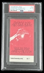 Original 1970 Grateful Dead w/ Miles Davis Concert Ticket @ Fillmore West (PSA/DNA Encapsulated)