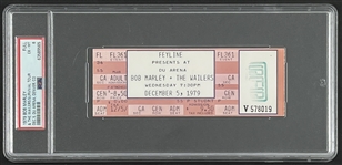 Bob Marley & The Wailers Original 1979 Concert Ticket (PSA/DNA Encapsulated)