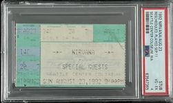 Nirvana Original 1992 Concert Ticket Stub (PSA/DNA Encapsulated)