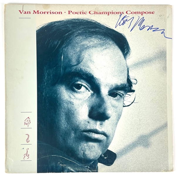 Van Morrison Signed "Poetic Champions Compose" Album Cover (Beckett/BAS