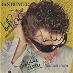 Ian Hunter, Mick Ronson, & Band Signed "Short Back n’ Sides" LP Cover (ACOA LOA)