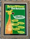 Brian Wilson Signed "Pet Sounds" Anniversary Poster Framed & Matted (Third Party Guaranteed)