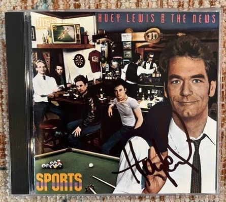 Huey Lewis Signed "Sports" CD Case (Third Party Guaranteed)