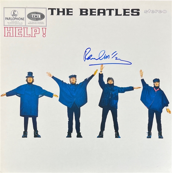 The Beatles: Paul McCartney Signed Help! Album Cover (Original Parlophone UK Release!)(JSA LOA)