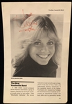Olivia Newton-John Signed Book Page Photograph (Roger Epperson/REAL)