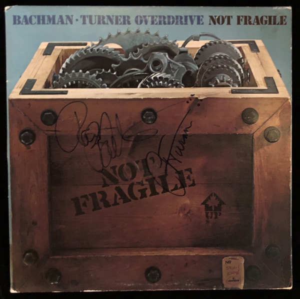 Bachman Turner Overdrive: Bachman & Turner Signed "Not Fragile" Album Cover w/ Vinyl (JSA LOA)