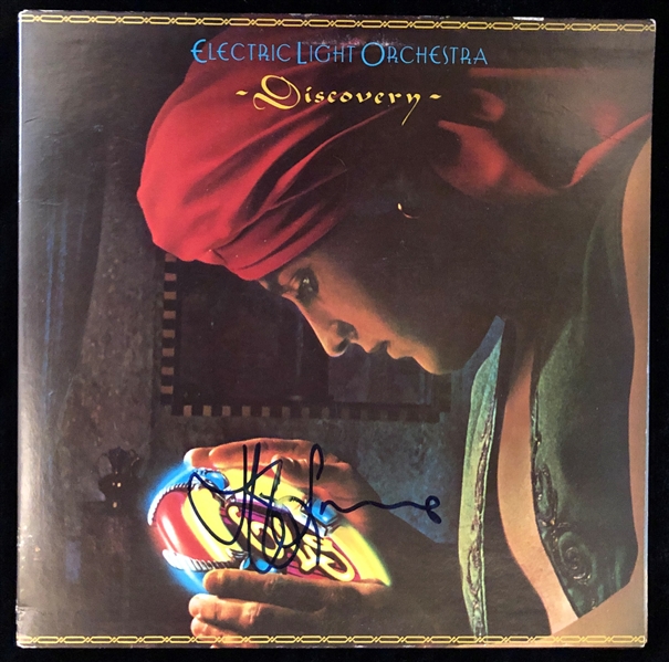 Electric Light Orchestra: Jeff Lynne Signed "Discovery" Album Cover (Epperson/REAL)