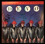DEVO: Group Signed "Freedom of Choice" Album Cover w/ Vinyl (Epperson/REAL)