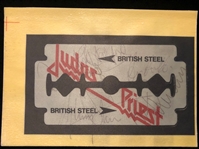 Judas Priest Group Signed 4" x 6" Transfer (5 Sigs)(Epperson/REAL) 