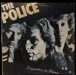 The Police: Group Signed "Reggatta de Blanc" Album Cover (3 Sigs)(JSA LOA)