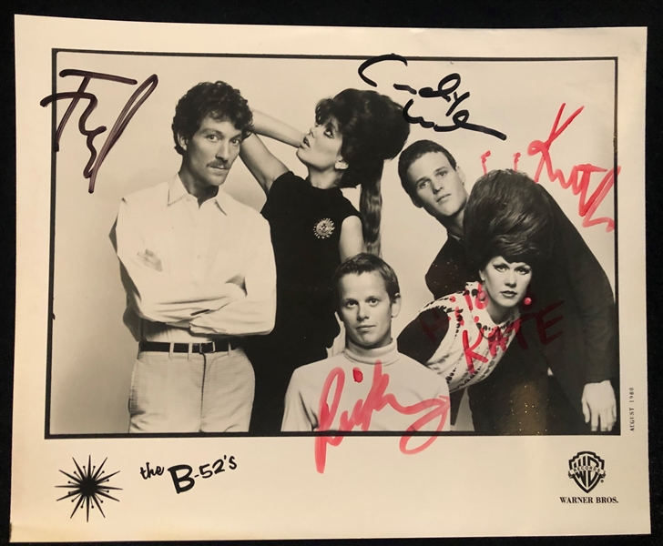 The B-52s: Group Signed 8" x 10" Photograph (Epperson/REAL)