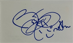 Aretha Franklin In-Person Signed 3" x 5" Index Card (Beckett/BAS)