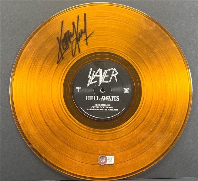 Slayer: Kerry King Signed Orange "Hell Awaits" Vinyl Album (Beckett/BAS)