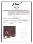 Jimi Hendrix ULTRA RARE Signed Color Concert Photograph (Tracks UK)(Epperson/REAL LOA)