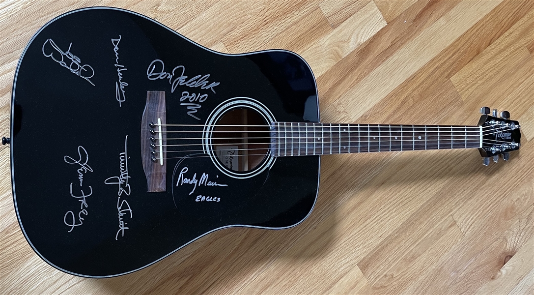 The Eagles ULTRA RARE Signed Takamine Acoustic Guitar with All Six Original Members! (JSA LOA)