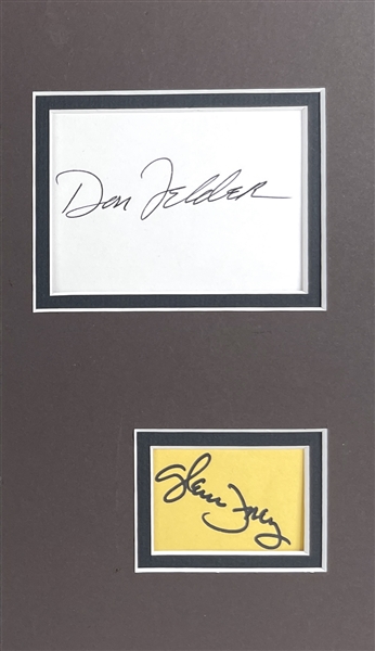 The Eagles Group Signed Custom Display with Henley, Frey, Walsh, Felder & Handwritten Take it To The Limit Lyrics by Meisner! (Epperson/REAL LOA)