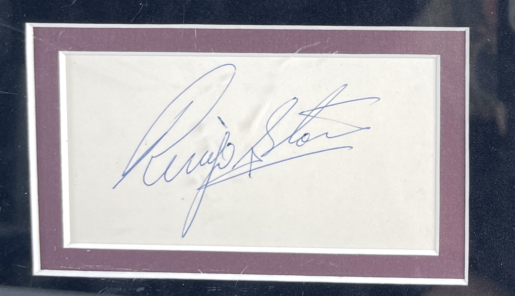 The Beatles Group Signature Set in Custom Framed Display (Beckett/BAS LOA)