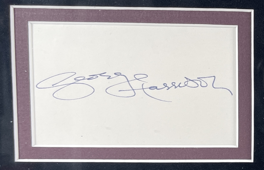 The Beatles Group Signature Set in Custom Framed Display (Beckett/BAS LOA)