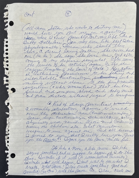 Marvin Gaye 8-Page Handwritten Letter to His Mother-In-Law with Shocking Content (JSA LOA)