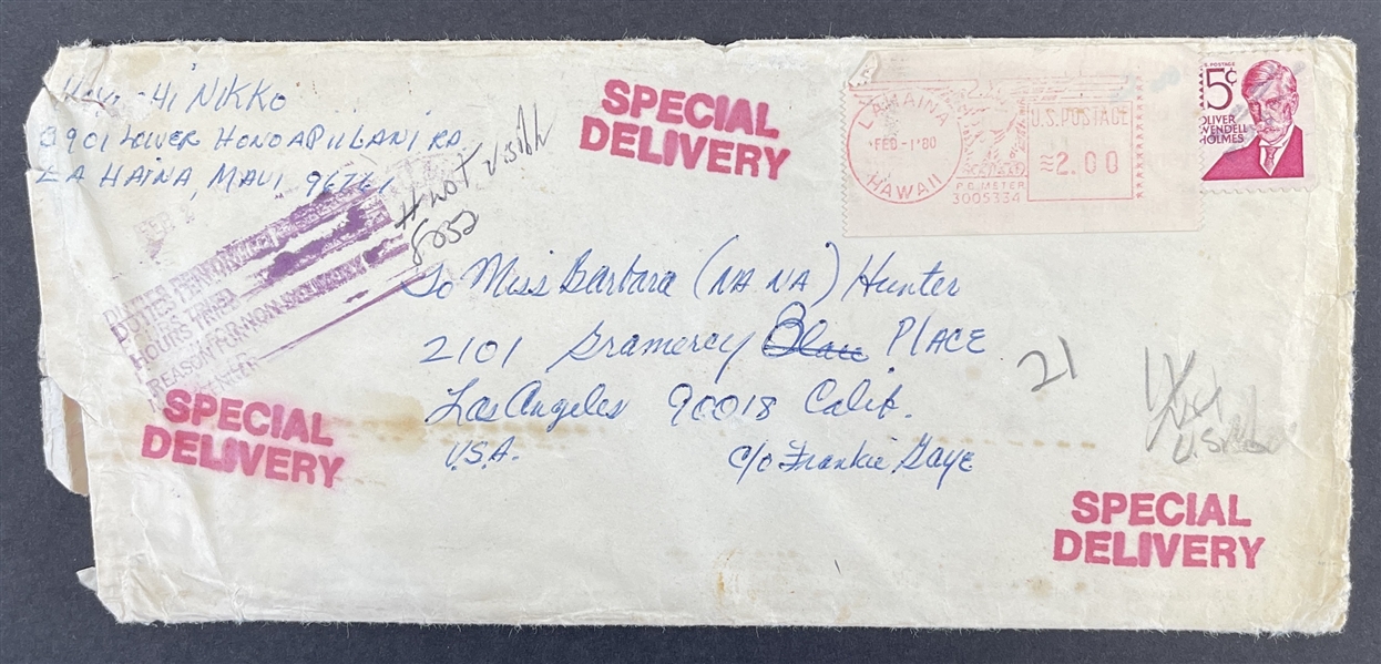 Marvin Gaye 8-Page Handwritten Letter to His Mother-In-Law with Shocking Content (JSA LOA)