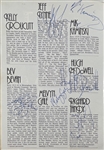 ELO: Group Signed Tour Program w/ Ticket and Guitar String (Beckett/BAS & Provenance)