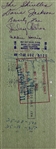 The Shirelles: Group Signed Check w/ Concert Images, Ticket, & Set List (Beckett/BAS)