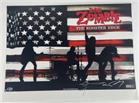 Rob Zombie In-Person Signed 23" x 17" Promotional Poster with EXACT Signing Proof! (Beckett/BAS)