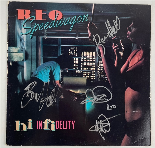 REO SPEEDWAGON Group Signed "Hi Infidelity" Album (Beckett/BAS)