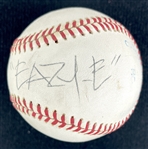 Eazy-E ULTRA RARE Single Signed OAL Baseball with Great Provenance! (JSA LOA)