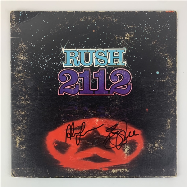 Rush: Lee & Lifeson Signed "2112" Album Cover (PSA/DNA LOA)