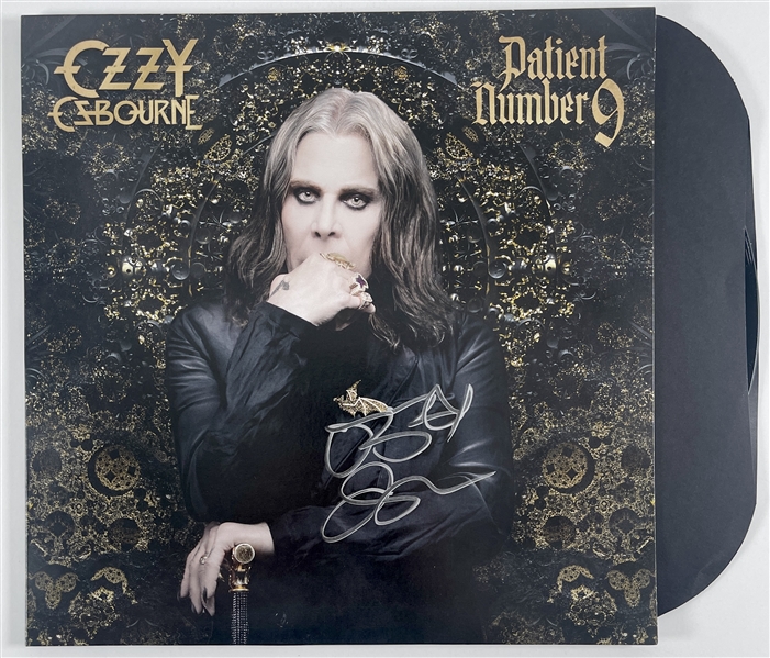 Ozzy Osbourne In-Person Signed "Patient Number 9" Record Album from Possible Final Public Signing (Beckett/BAS LOA)