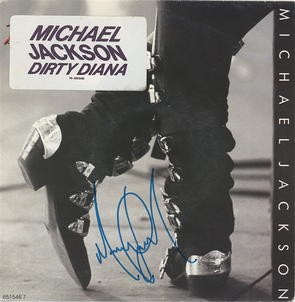 Michael Jackson Signed “Dirty Diana” 45” Single Record (JSA LOA)