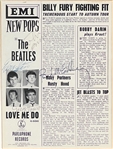 Beatles Group Signed Magazine Page in Framed Display (4 Sigs) (Frank Caiazzo LOA)
