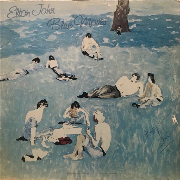 Elton John Signed “Blue Moves” Album Record (Epperson/REAL LOA) 