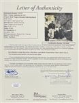 Bone Thugs & Harmony w/ Eazy-E Group Signed Record Promo Advert (JSA LOA)