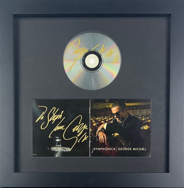 George Michael Dual-Signed Symphonica Display w/ CD Booklet & CD in Custom Framing (Third Party Guaranteed)